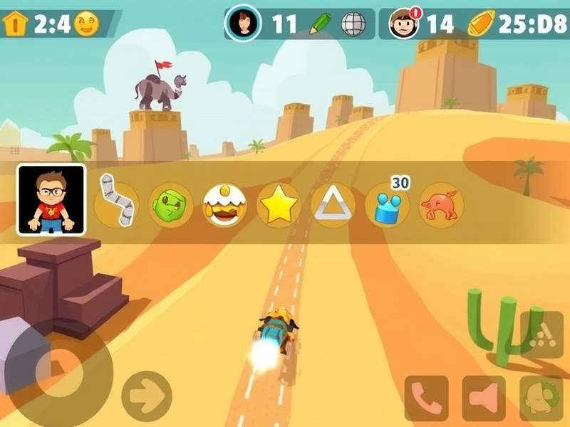 Desert Dash Deluxe strategy guide showing optimal racing paths